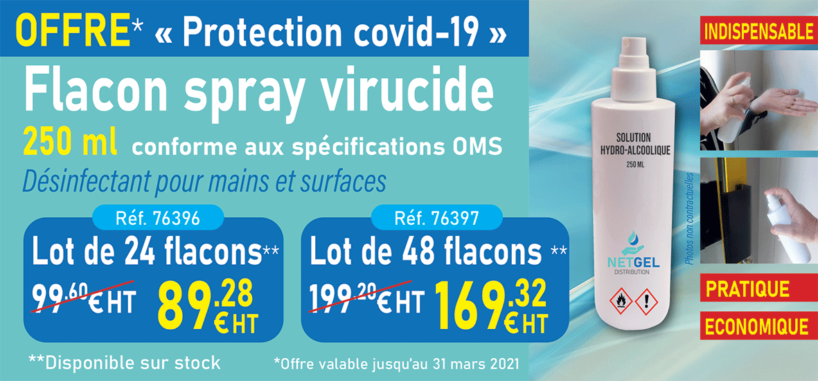 Spray désinfectant pour les mains 250 ml